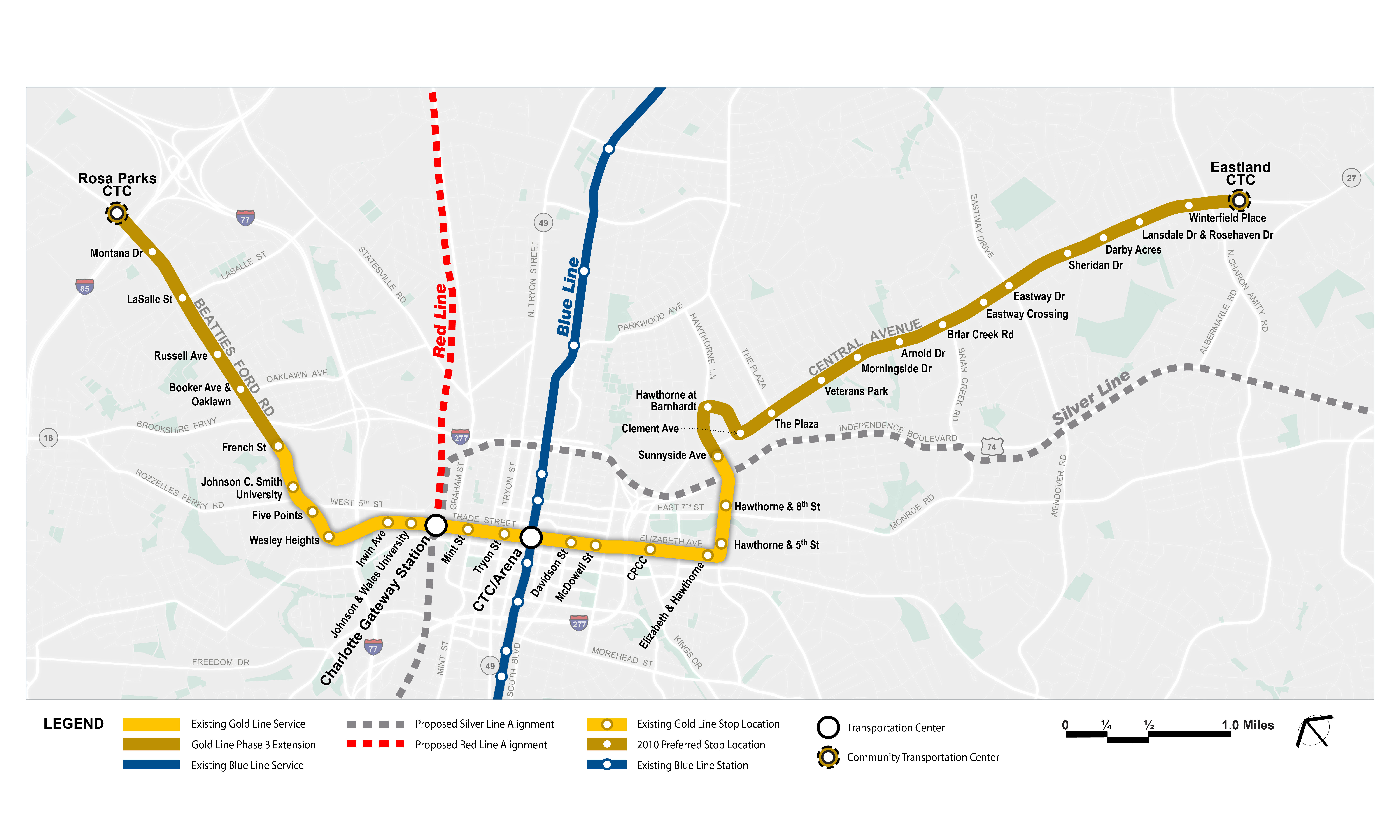 2024 Gold line phase 3 map