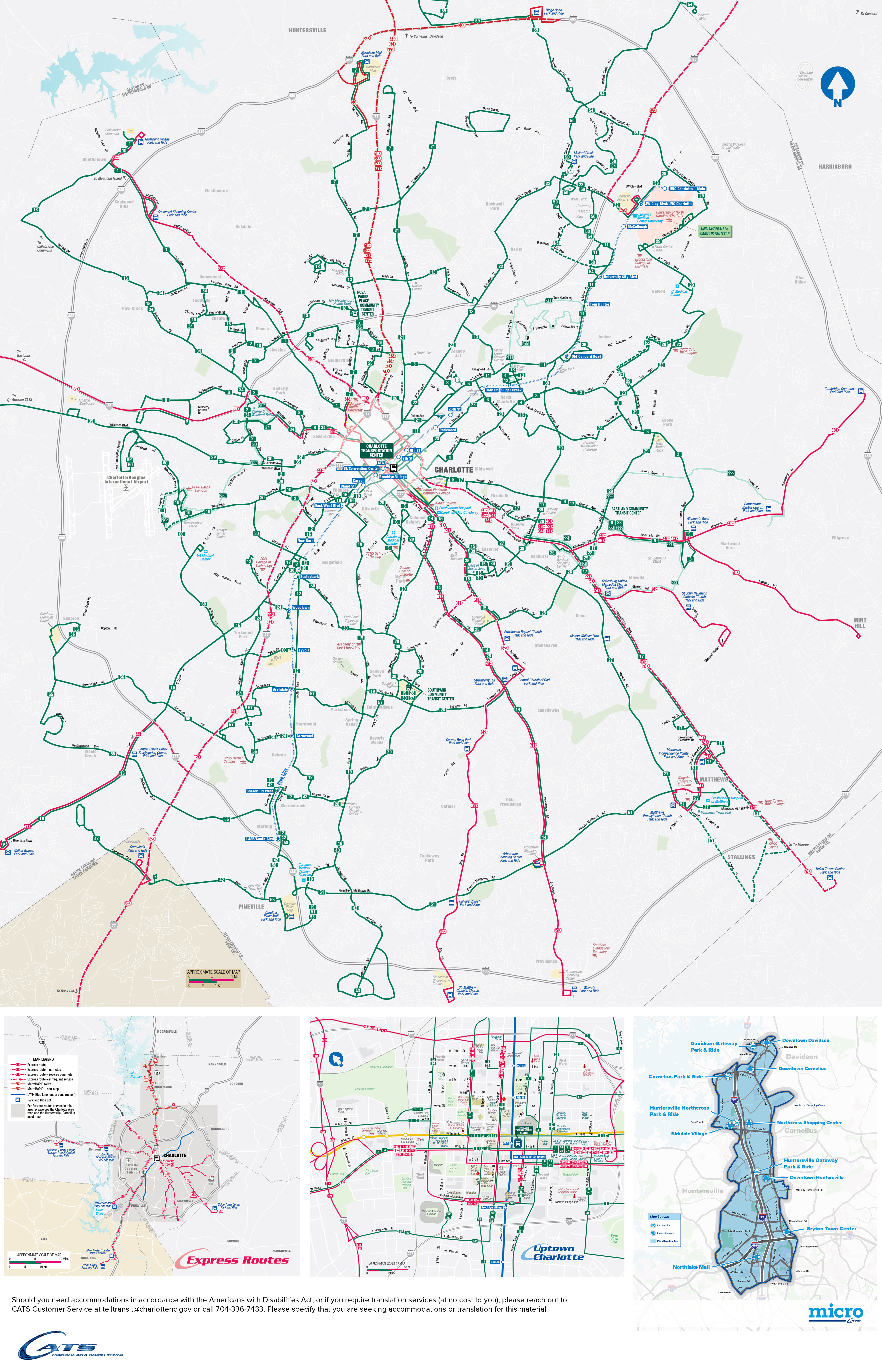 CATS Bus system map