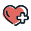 heart and cross icon