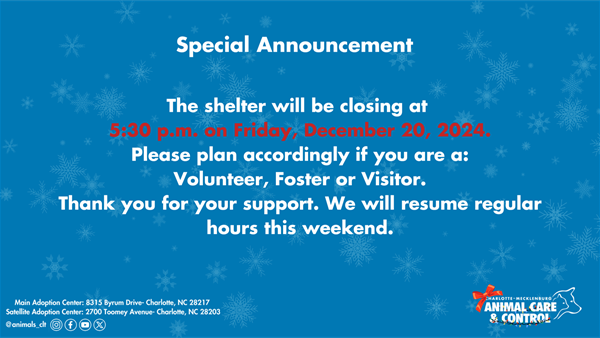 12.16 Special Announcement early closure 12.20.24 ACC blue branded infographic