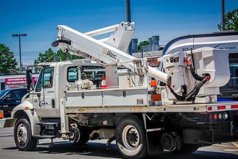 CATS Maintenance vehicle on the road