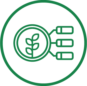 plant icon with 3 highlighted areas