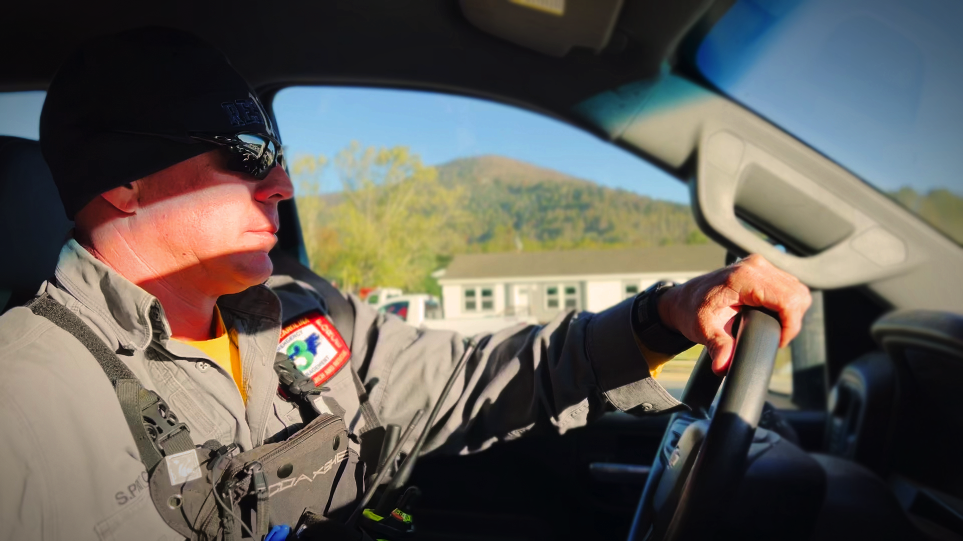 harlotte Fire Captain Steven Pritchard drives to the next search site, determined to lead his team in providing closure for the families affected by Hurricane Helene's devastation.