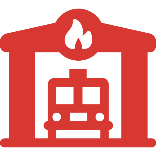 Fire station icon