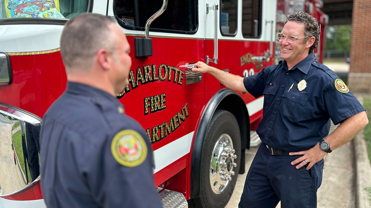 Engineer Shank with Captain Hensley 