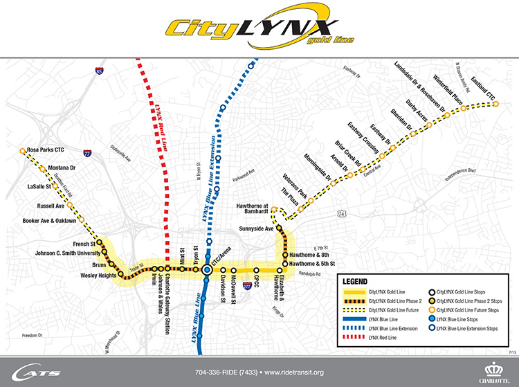 Gold Line Extension Charlotte Area Transit System   Citylynx All Phases1 