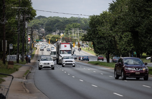 view of incoming traffic