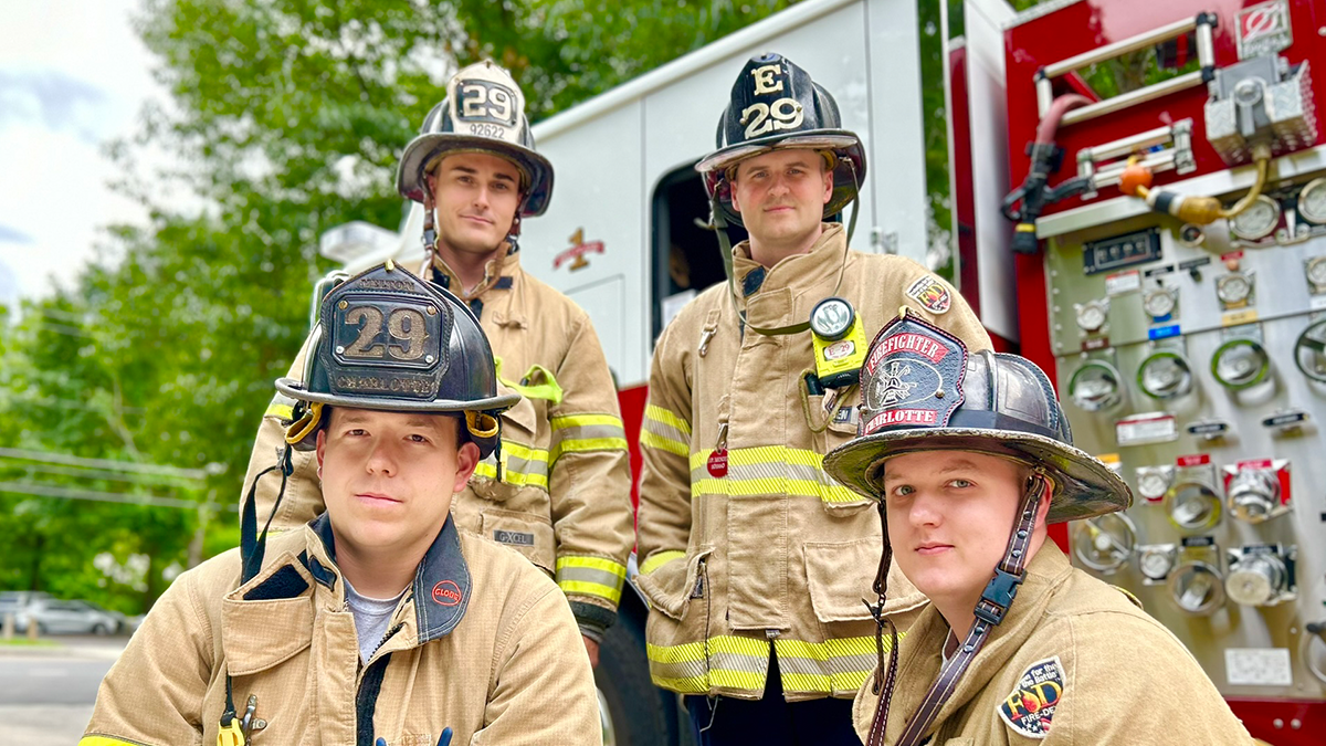 The crew from Charlotte Fire Engine 29.