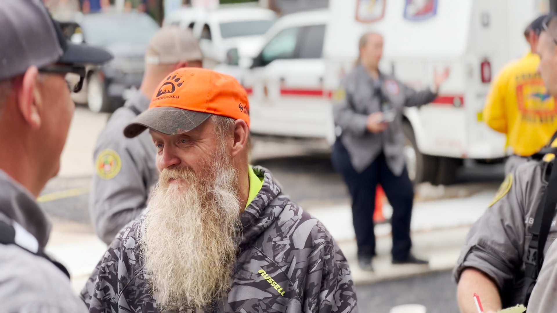 Yancey County resident works with fire crews