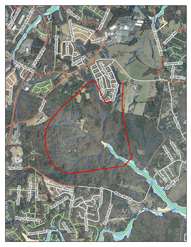 Reedy Creek Stream Restoration Project Before and After.